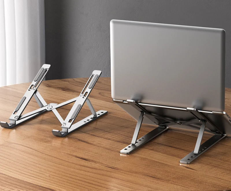 Soporte Ajustable y Plegable de Aluminio para Laptops, Tablets y Libros: Comodidad y Ergonomía en un Solo Producto