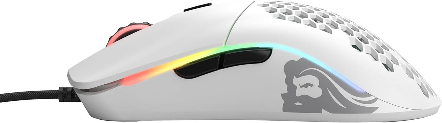 Model O Gaming Mouse - Superlight, RGB, Sensor Preciso, Blanco Mate