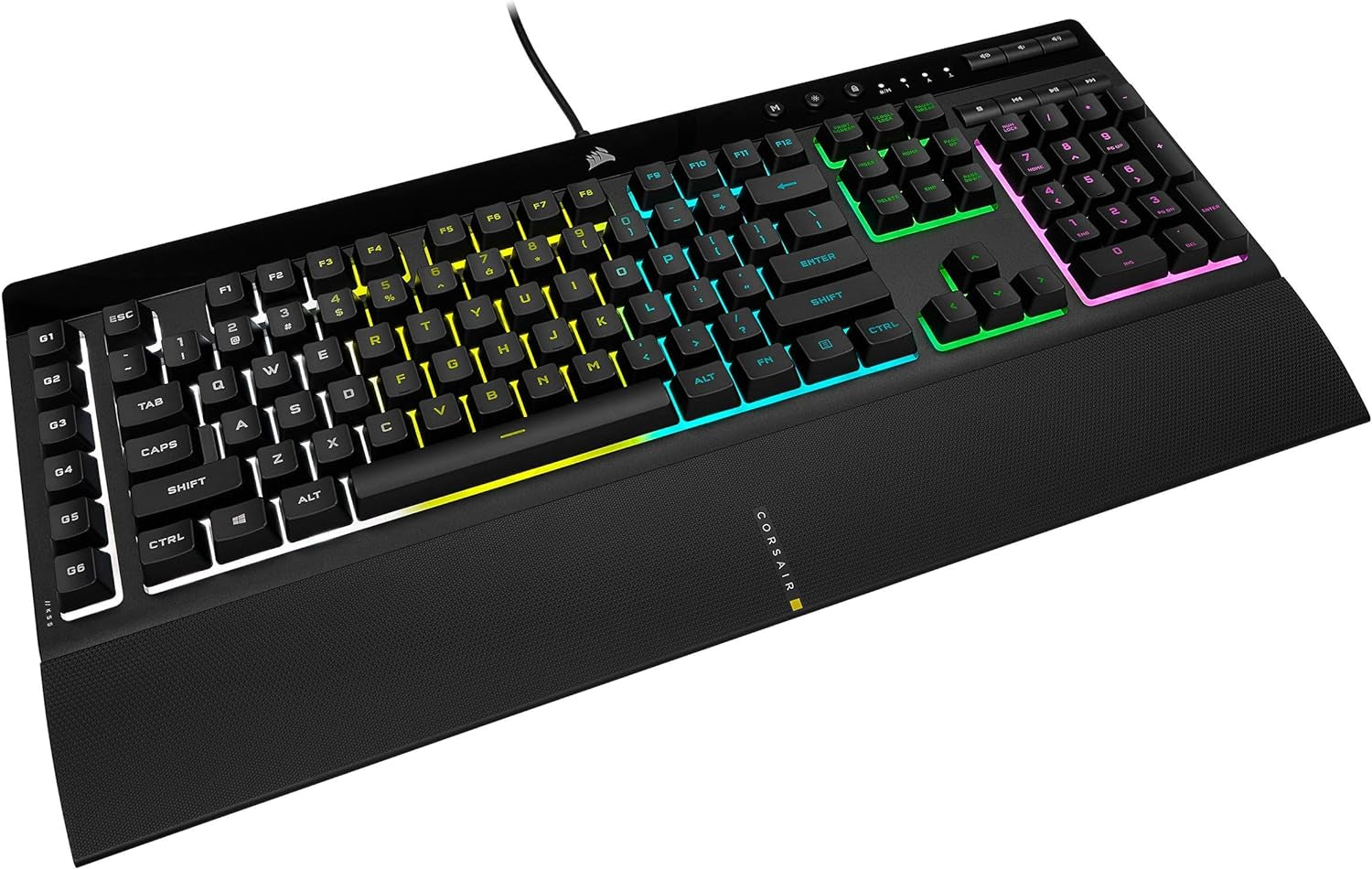 Teclado Gaming Corsair K55 RGB Pro - Retroiluminación RGB y Teclas Macro